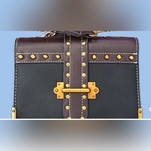 Black and Brown Studded Handbag